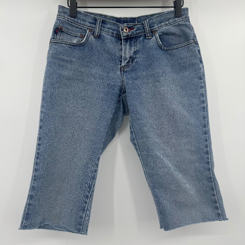 Z Cavaricci Jean Shorts Women 3 Blue Vintage 90s Bermuda Denim Low Rise Stretch